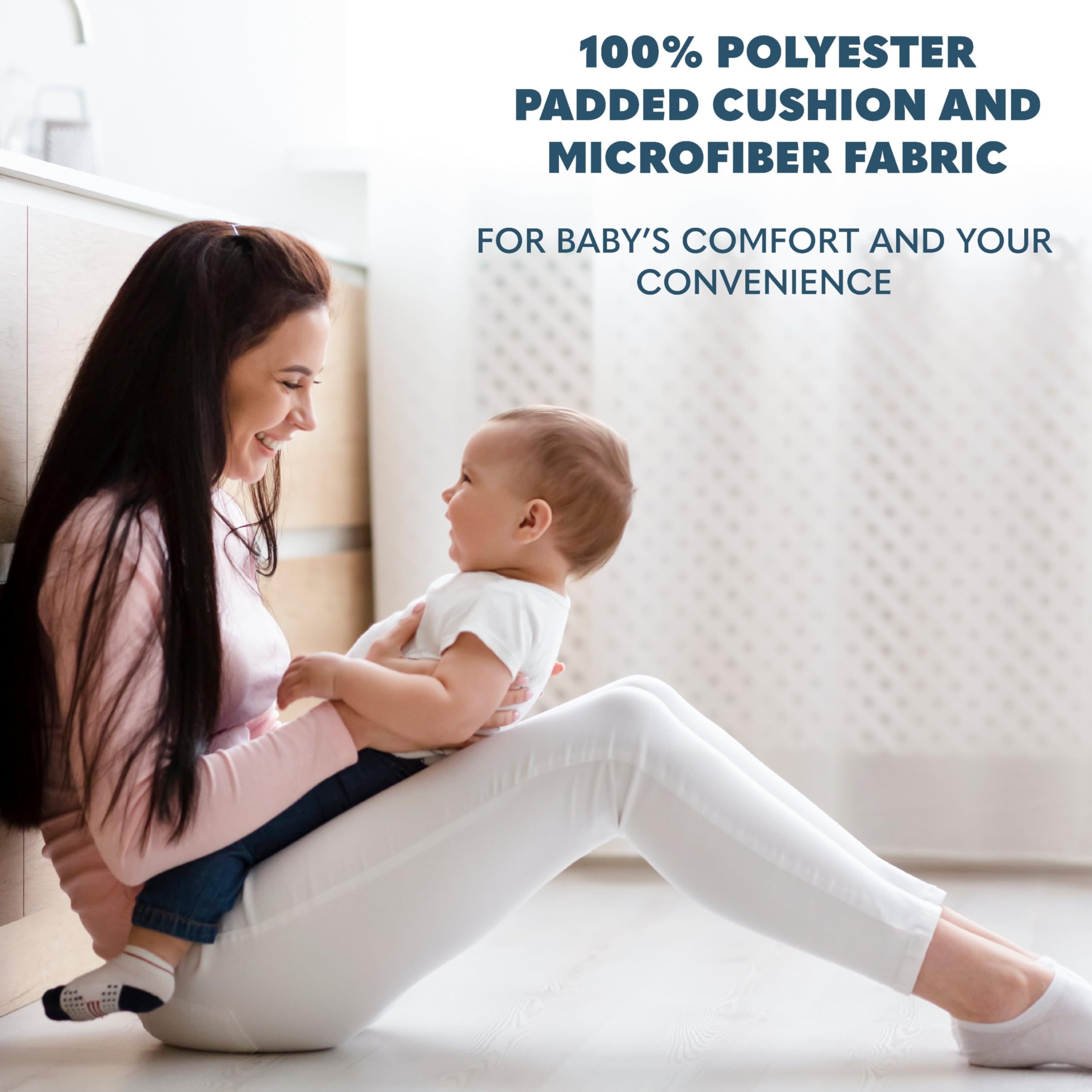 Todays Kids high chair pad soft cushion adds gentle comfort for baby.