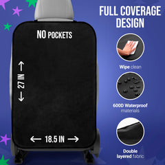 Todays Kids Kick Mats back seat organizer full coverage keeps gear organized on road trips