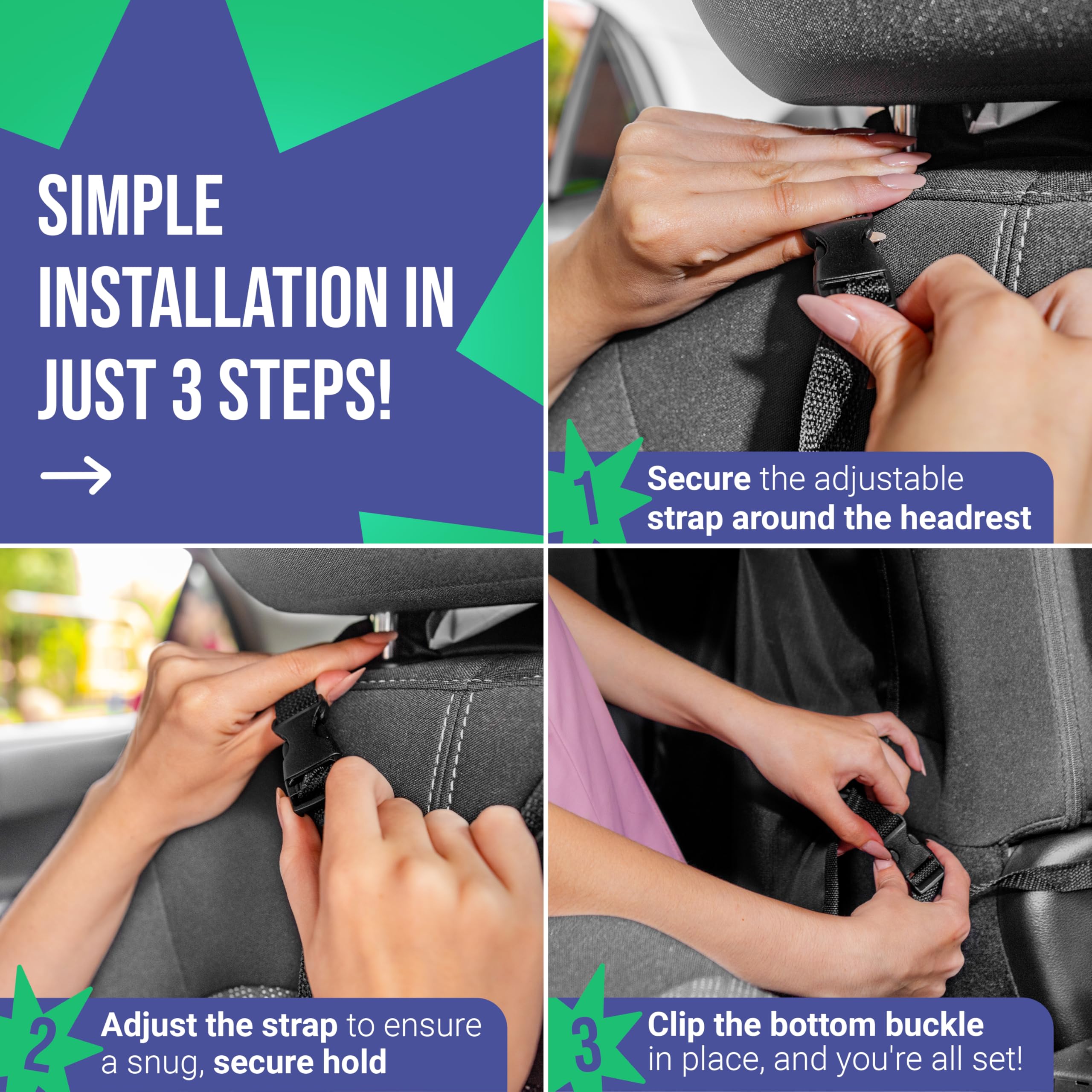 Todays Kids Kick Mats car tray for kids keeps meals and activities within reach