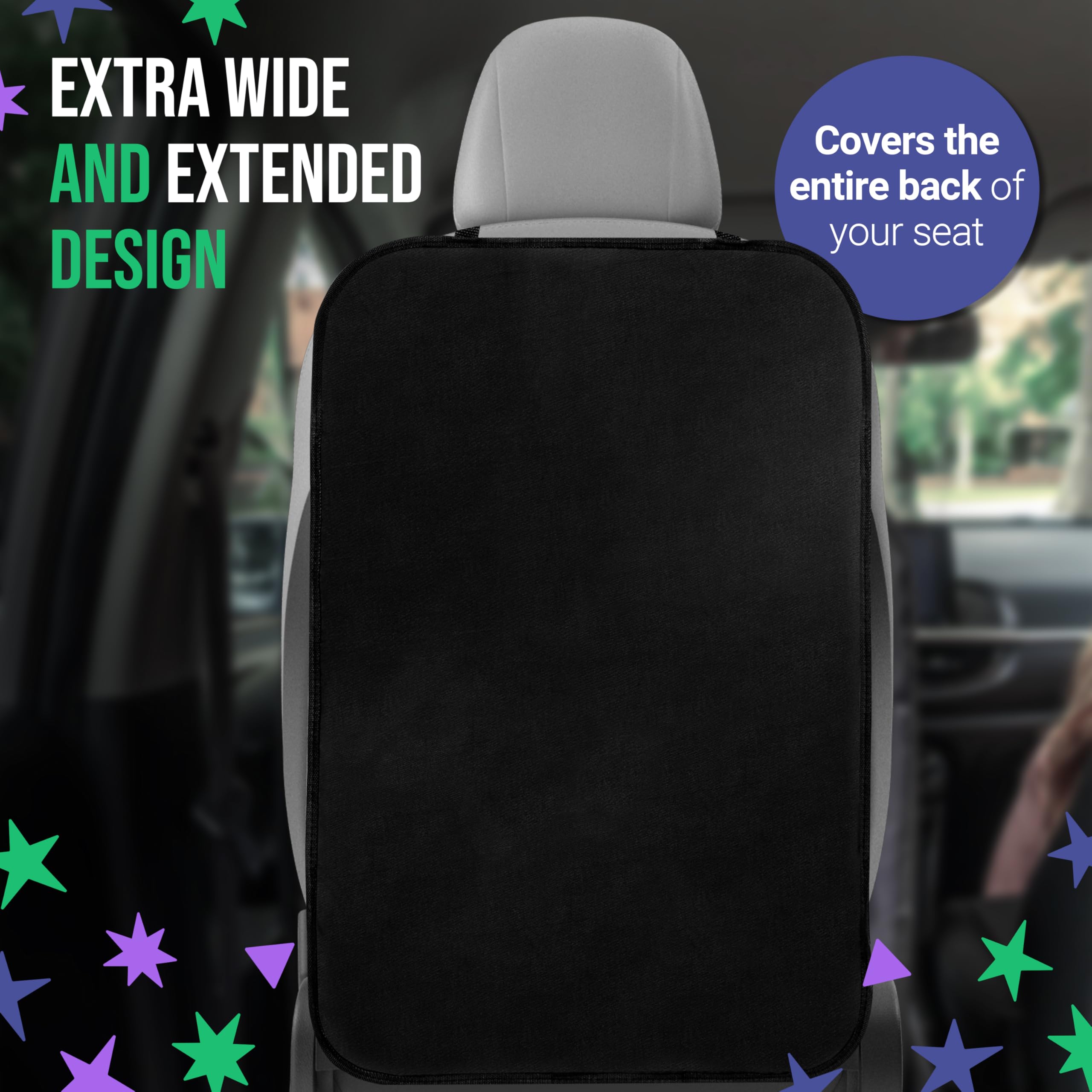 Todays Kids Kick Mats easy-clean design wipes away crumbs and spills
