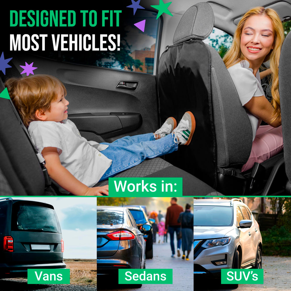 Todays Kids Kick Mats two-pack back seat organizers cover both seats for tidy storage
