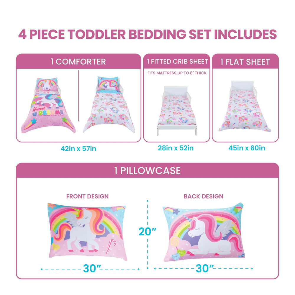 Todays Kids unicorn pillowcase highlights reversible design for quick room refresh