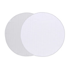 Toddlekind Organic Cotton Reversible Play Mat Stone Stripes Gray folded for easy storage.