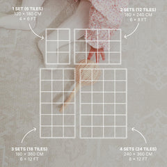 Toddlekind playmat assembly tiles in room demonstrates scalable 4x6 ft layout for growing play areas.