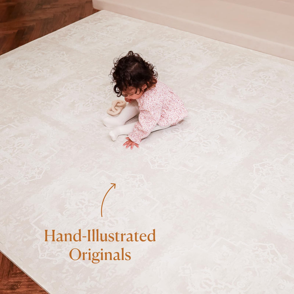 Toddlekind playmat easy-clean surface supports quick spill cleanup after adventures.