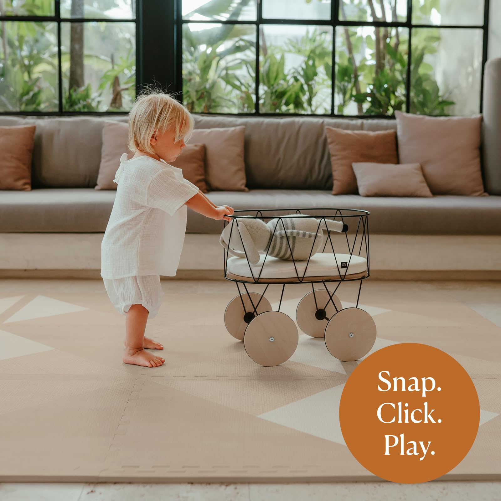 Toddlekind playmat easy clean surface ideal for quick wipe downs