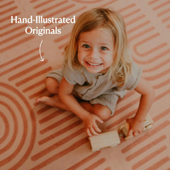 Toddlekind Playmat EVA foam easy-clean surface simplifies quick maintenance after messy moments.