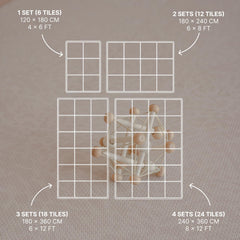 Toddlekind Playmat interlocking tiles show how easy layout can adapt to space.