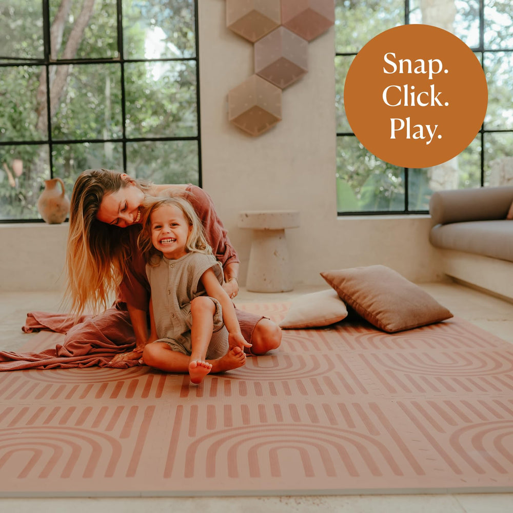Toddlekind Playmat non-toxic odorless materials reassure parents during early exploration and play.