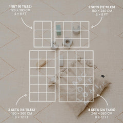 Toddlekind Playmat off-white during tummy time providing cushioned support for little movers.