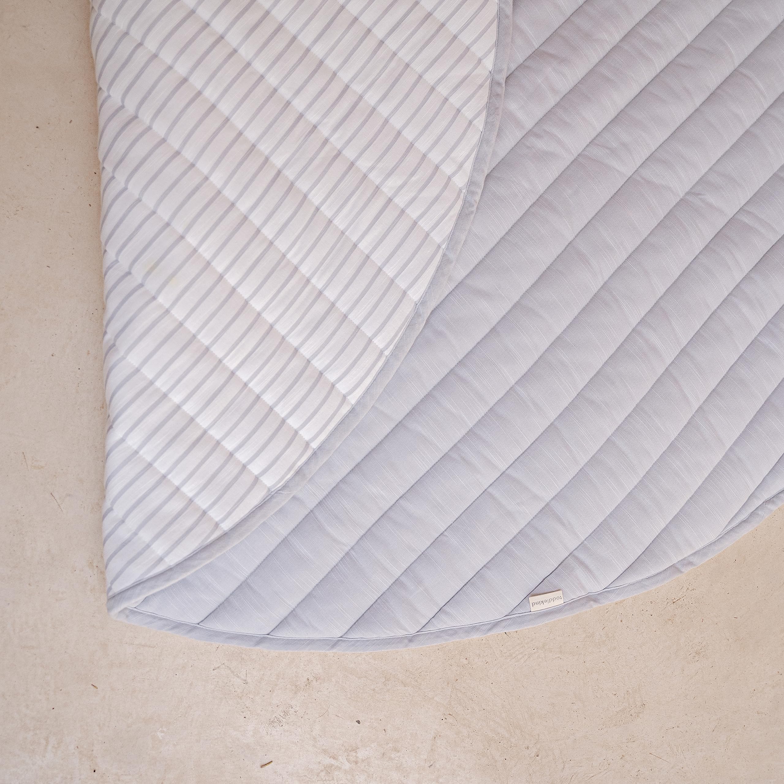 Toddlekind Reversible design close-up reveals two-pattern versatility for decor.