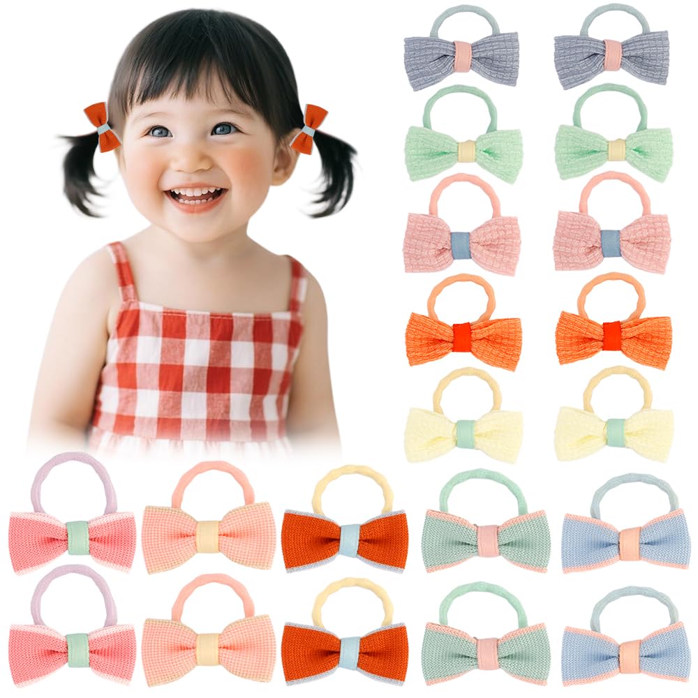 TODDER 20-pcs baby hair bows close-up for quick daily styling
