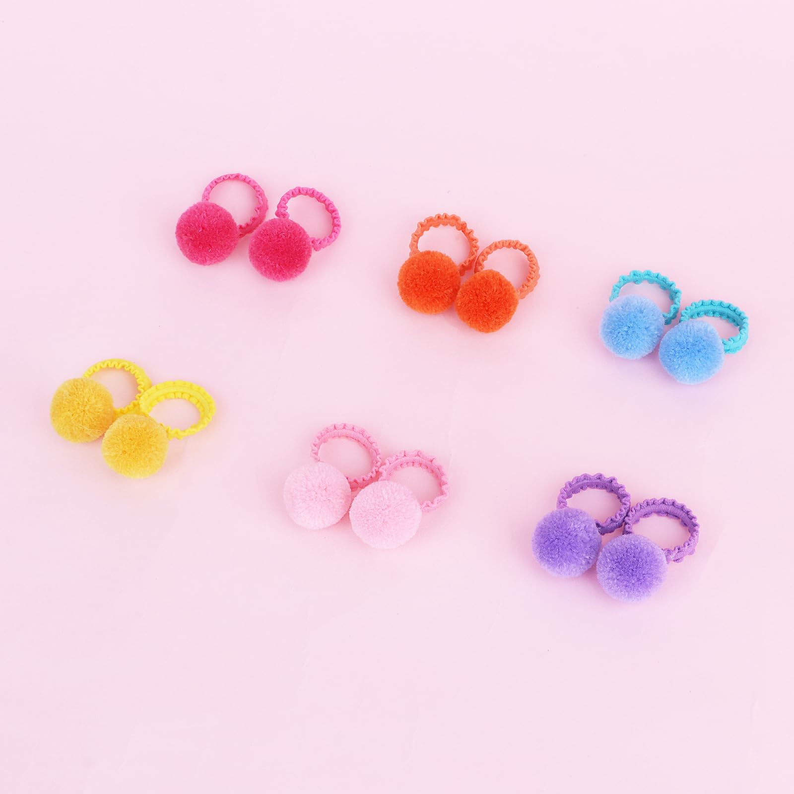TODDER pom pom hair ties gift set offers a colorful present for kids
