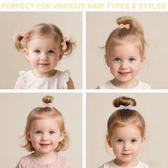 TODDER small bows hold tiny pigtails without slipping
