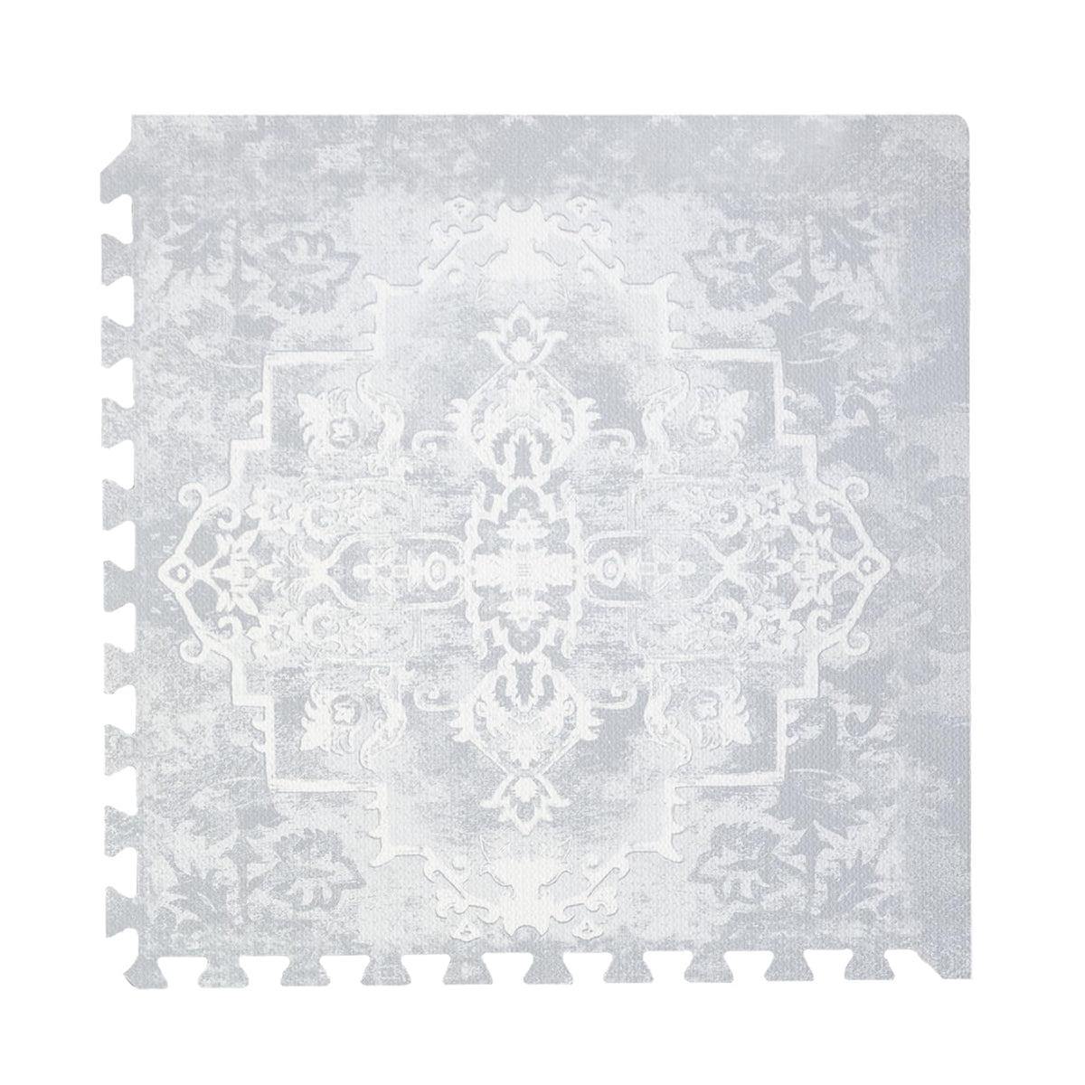 Toddlekind Pearl Blue interlocking tiles form a durable cushioned play surface for babies.