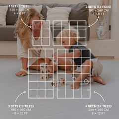 Toddlekind Playmat Tulium Stone soft plush closeup highlights a comfortable tummy-time surface