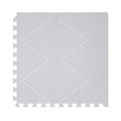 Toddlekind Playmat Tulium Stone tiles assembly shows a customizable, stylish play area for rooms