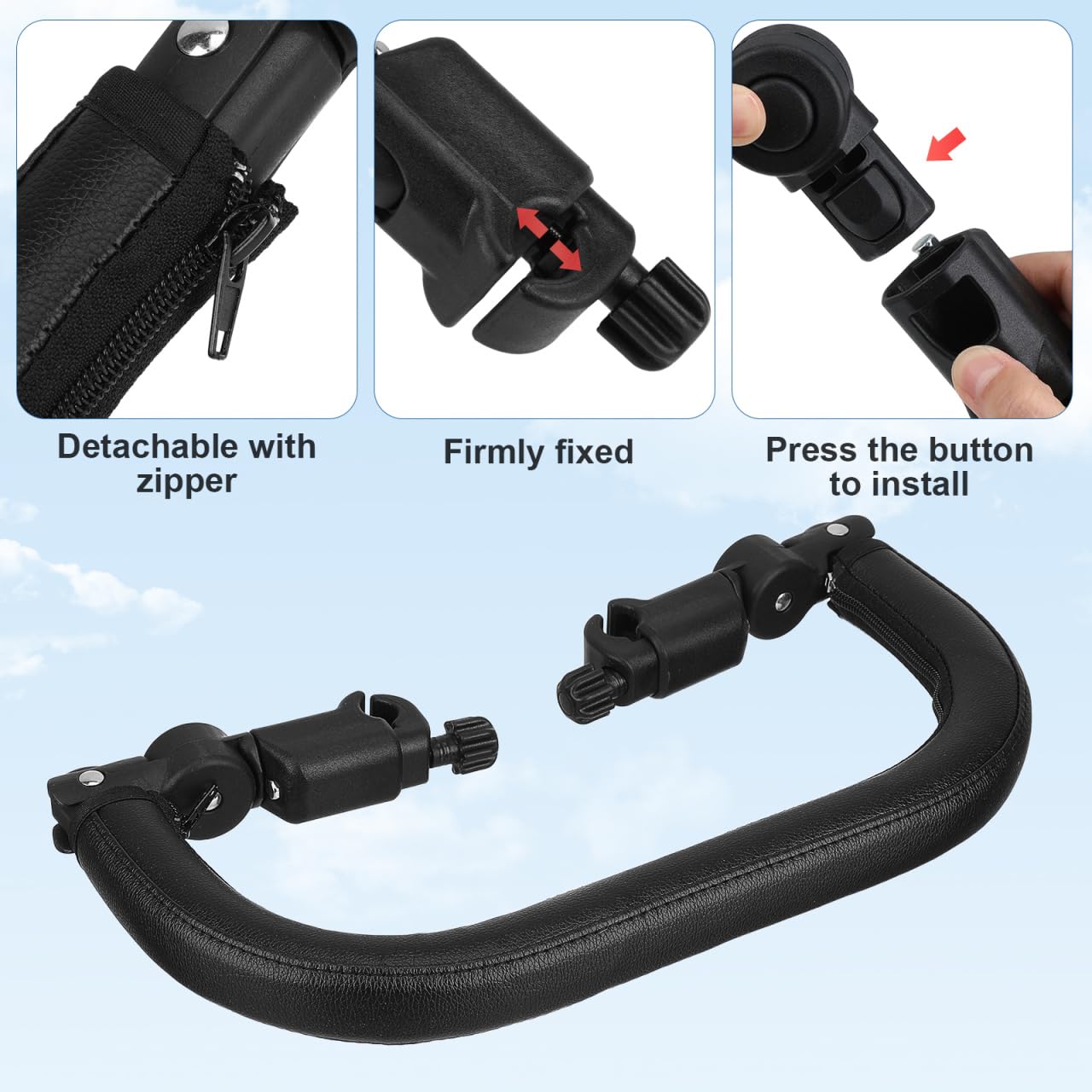 Toddmomy padded bumper with foam for comfortable rides and gentle touch.