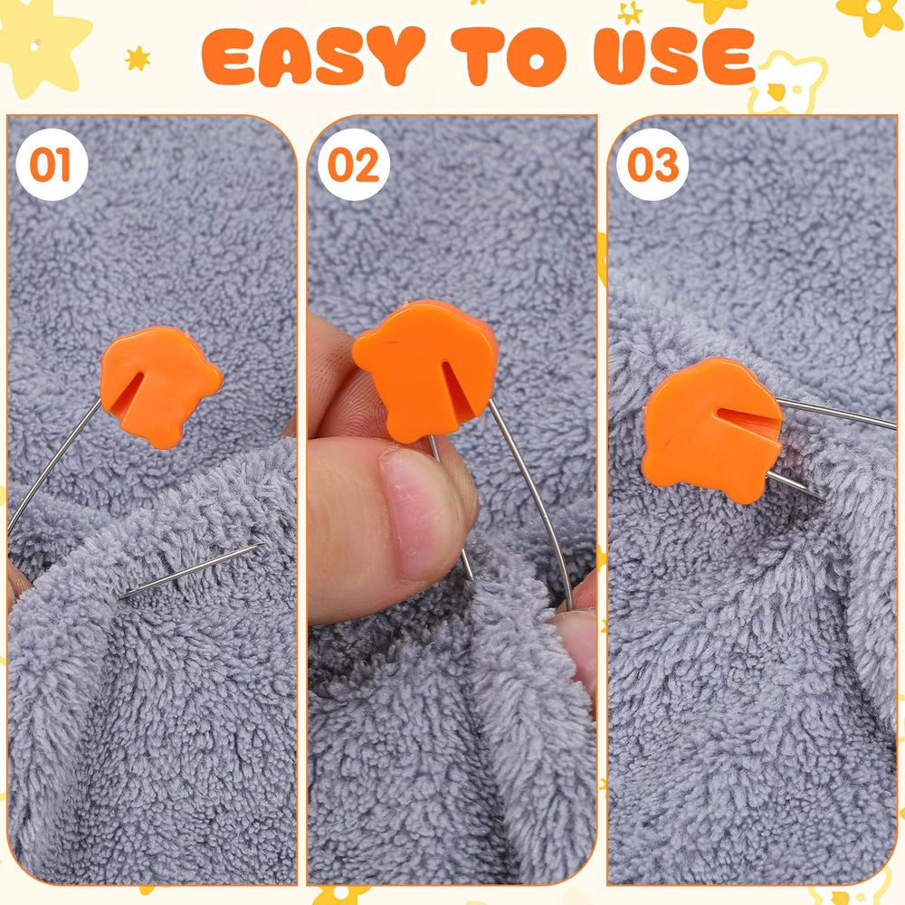 Toddmomy colorful animal designs help locate pins easily.