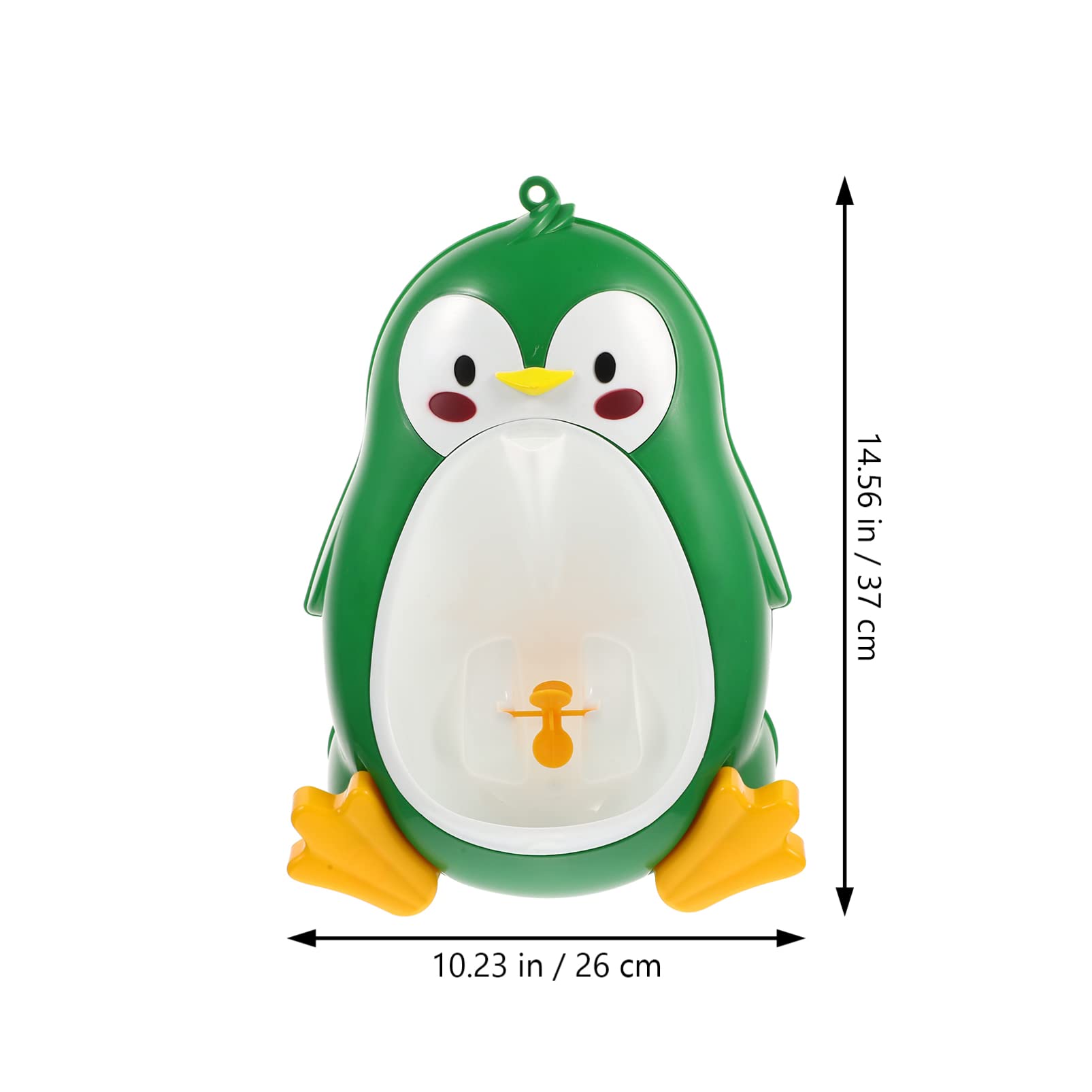 Toddmomy penguin bathroom urinal demonstrating sturdy construction resistant to deformation for long-term use.