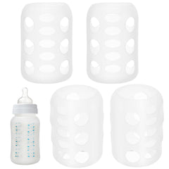 Toddmomy silicone bottle covers 4pcs offer secure grip on glass bottles and mugs