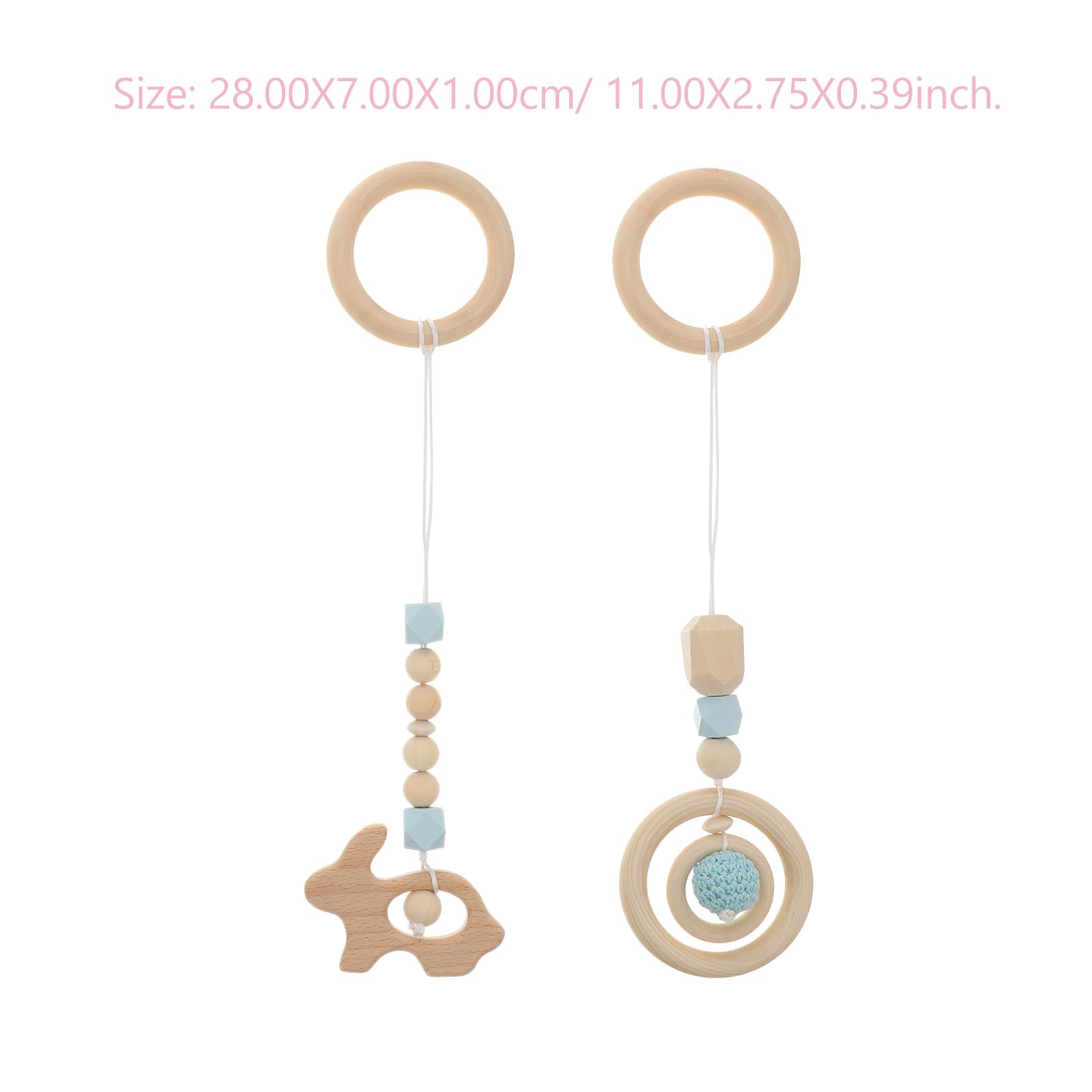 Toddmomy wooden hanging toy enhances nursery decor
