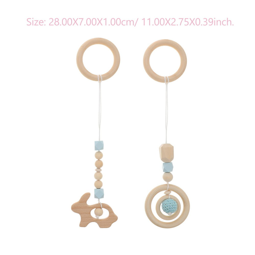 Toddmomy wooden hanging toy enhances nursery decor