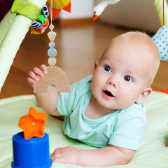 Toddmomy wooden toy pendant for teething exploration