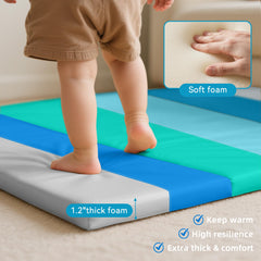 TODIBY foam baby play mat large foam padding cushions crawling and playtime.