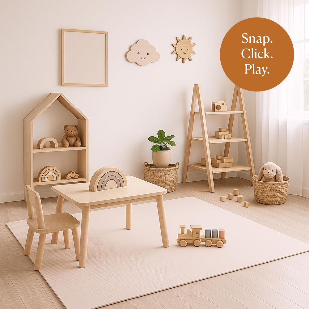 Toddlekind playmat certification badge underscores non-toxic, safety-conscious design.