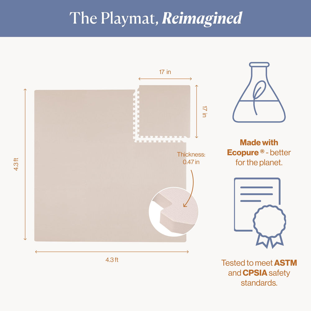 Toddlekind blush playmat color adds gentle style to nursery corners.