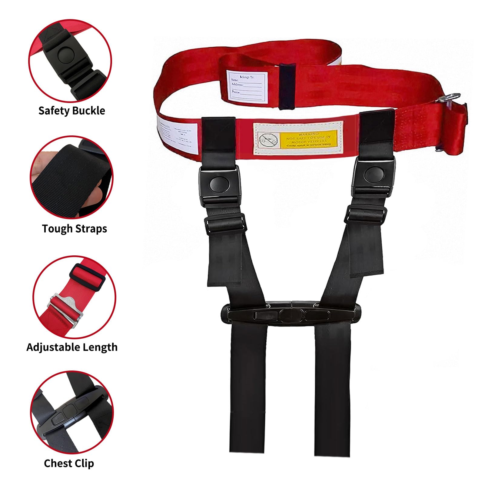 TOEASYWAY Travel Harness compact size fits in small bag