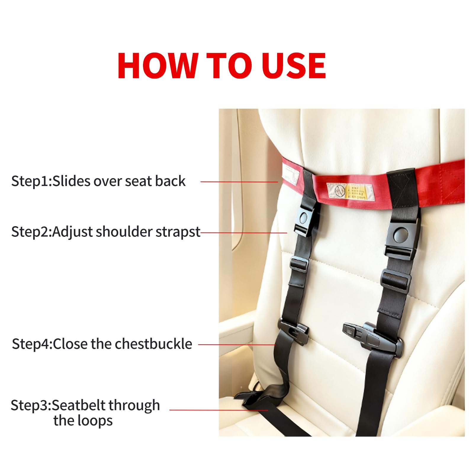 TOEASYWAY Travel Harness premium-material close-up highlights durable construction
