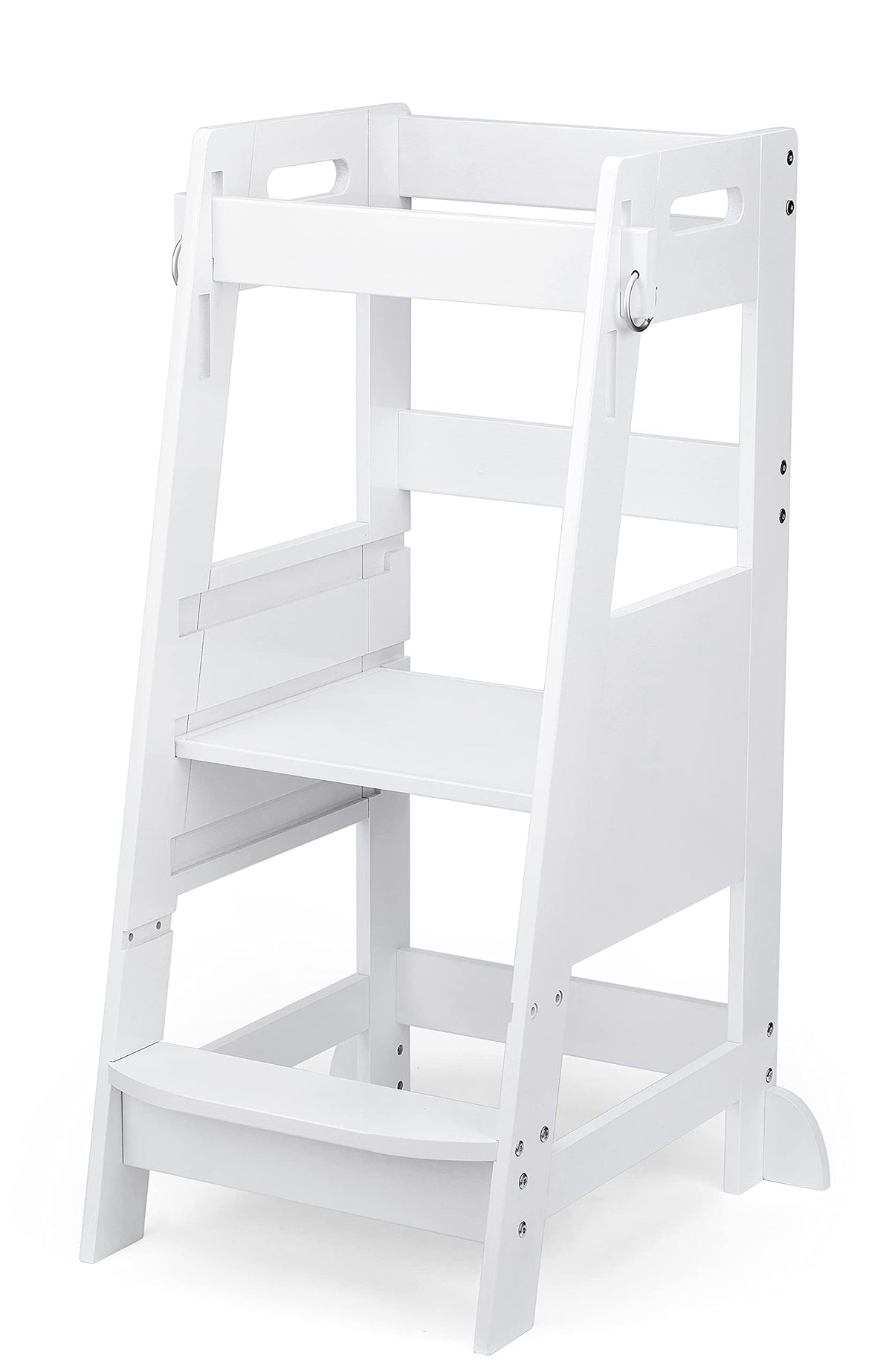 TOETOL bamboo toddler kitchen step stool provides sturdy counter access with eco-friendly stability