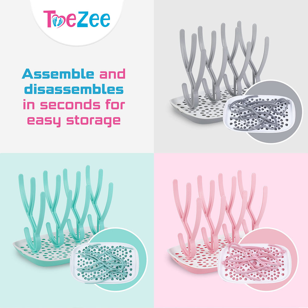 ToeZee rack stores up to 12 bottles, ideal for busy households
