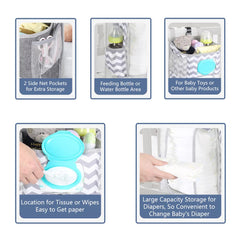 TOFOAN diaper caddy material close-up highlights durable 600D fabric