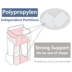 TOFOAN diaper caddy with Velcro straps and hook for secure mounting