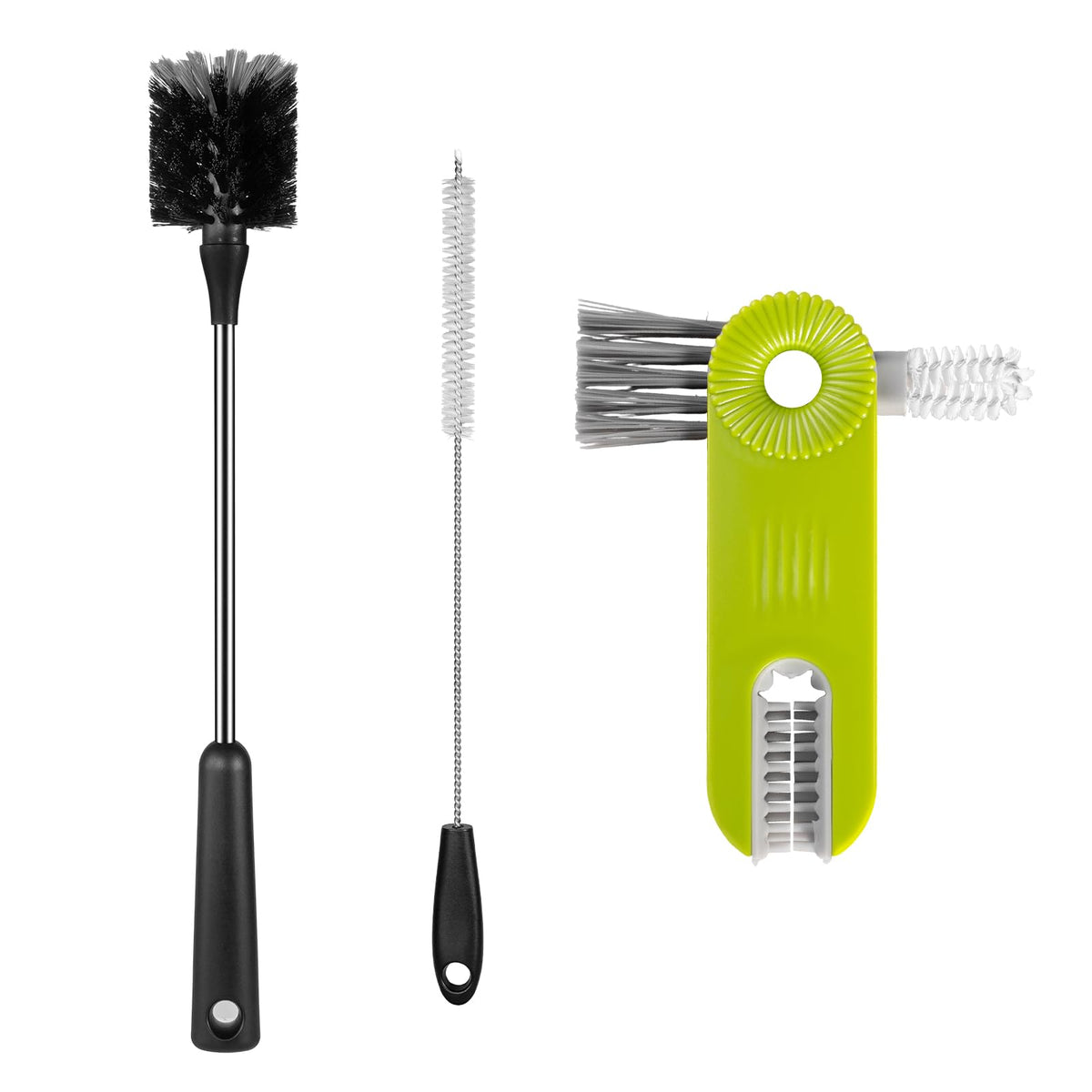 ToGeeKa bottle brush long-handle reaches deep into bottles for thorough cleaning.
