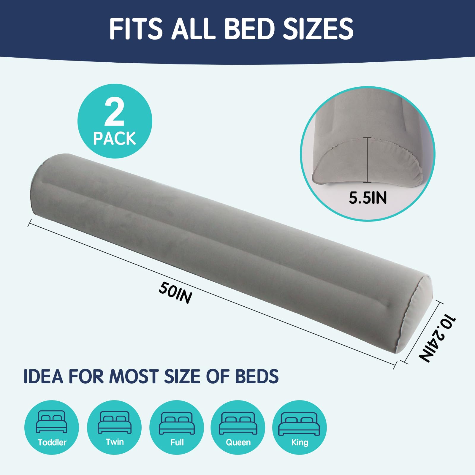 Toggloo bed rail soft flocking surface closeup showing skin-friendly comfort.