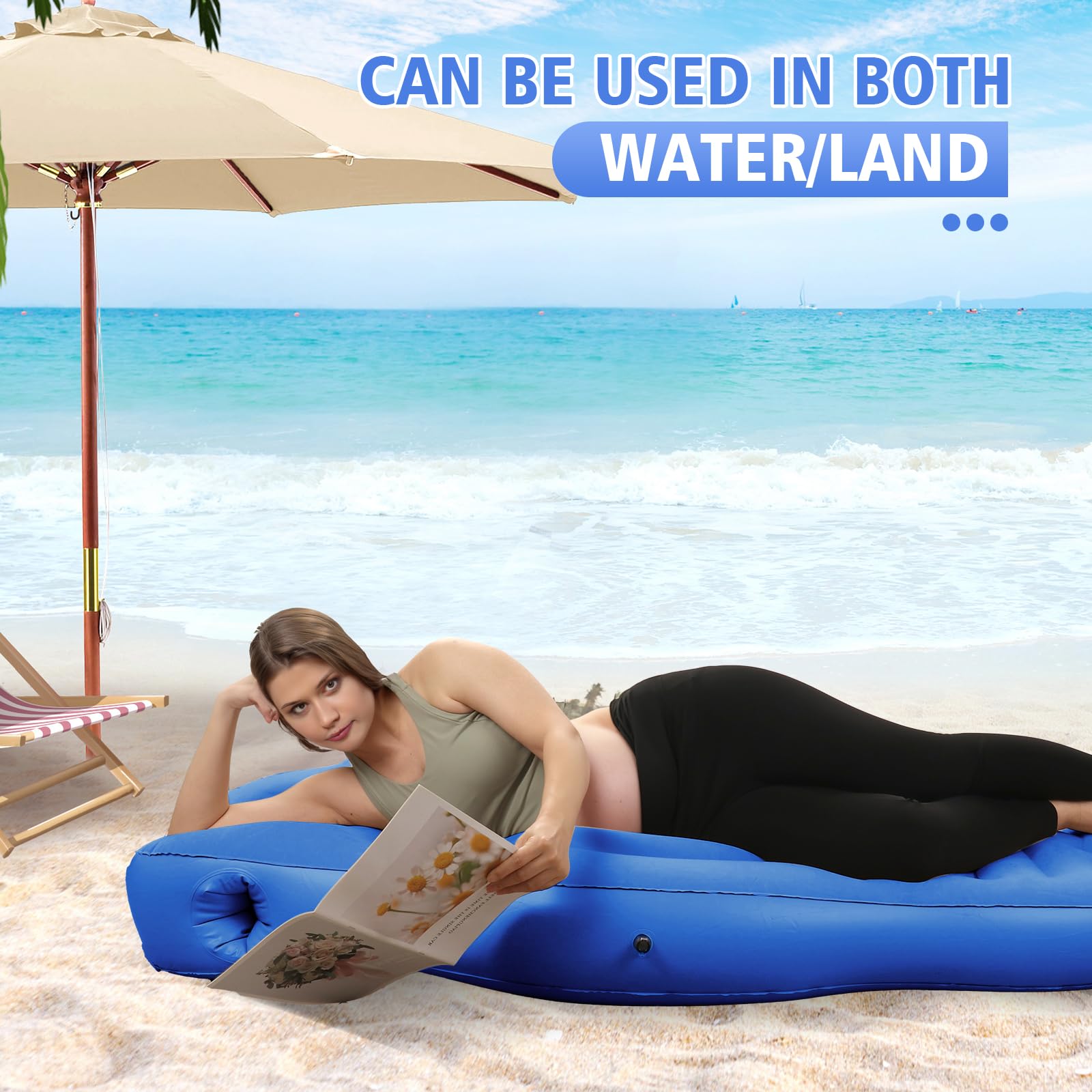 Toggloo multipurpose pregnancy pillow supports lounging, reading, or recovery after birth.