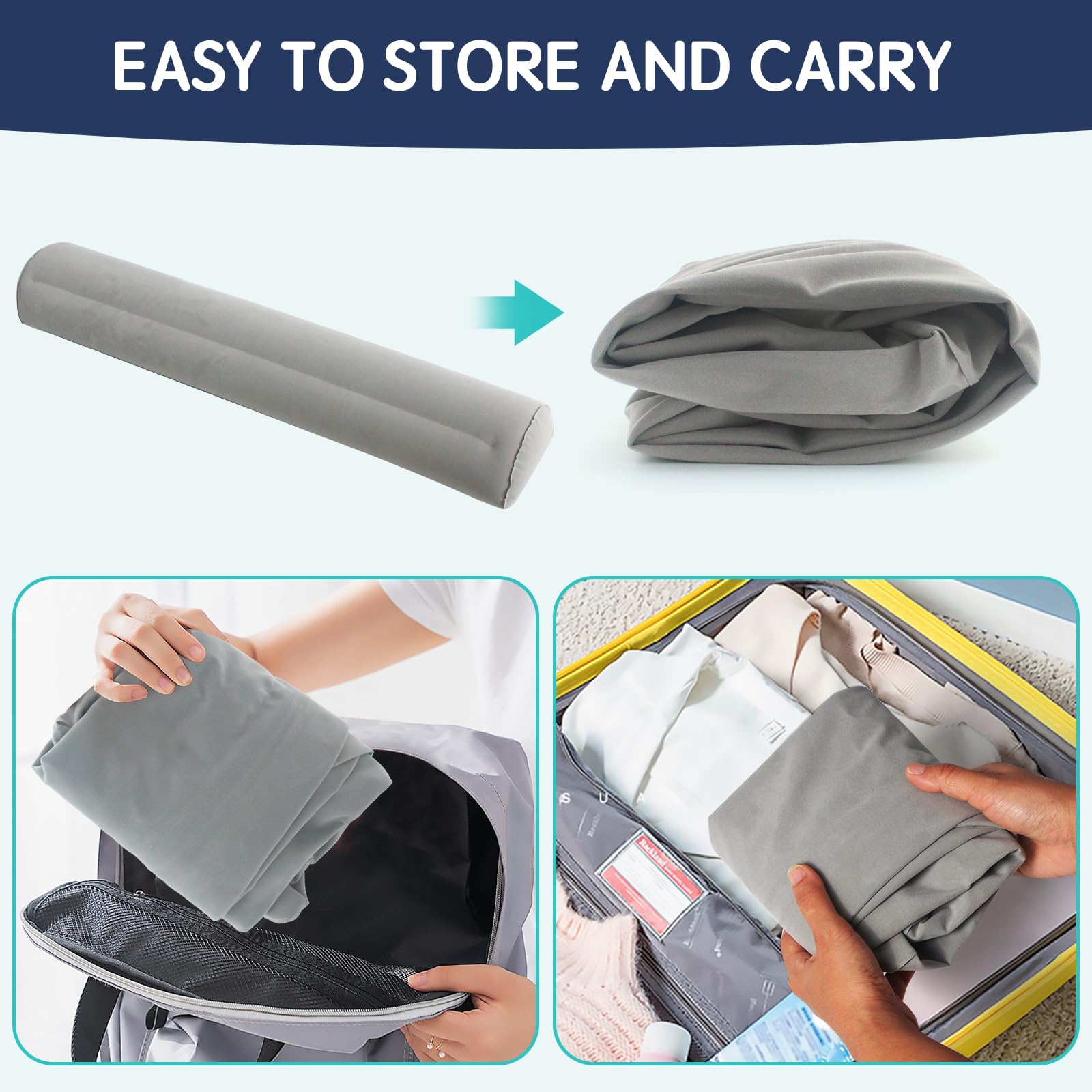 Toggloo portable bed bumper ideal for travel and hotels.