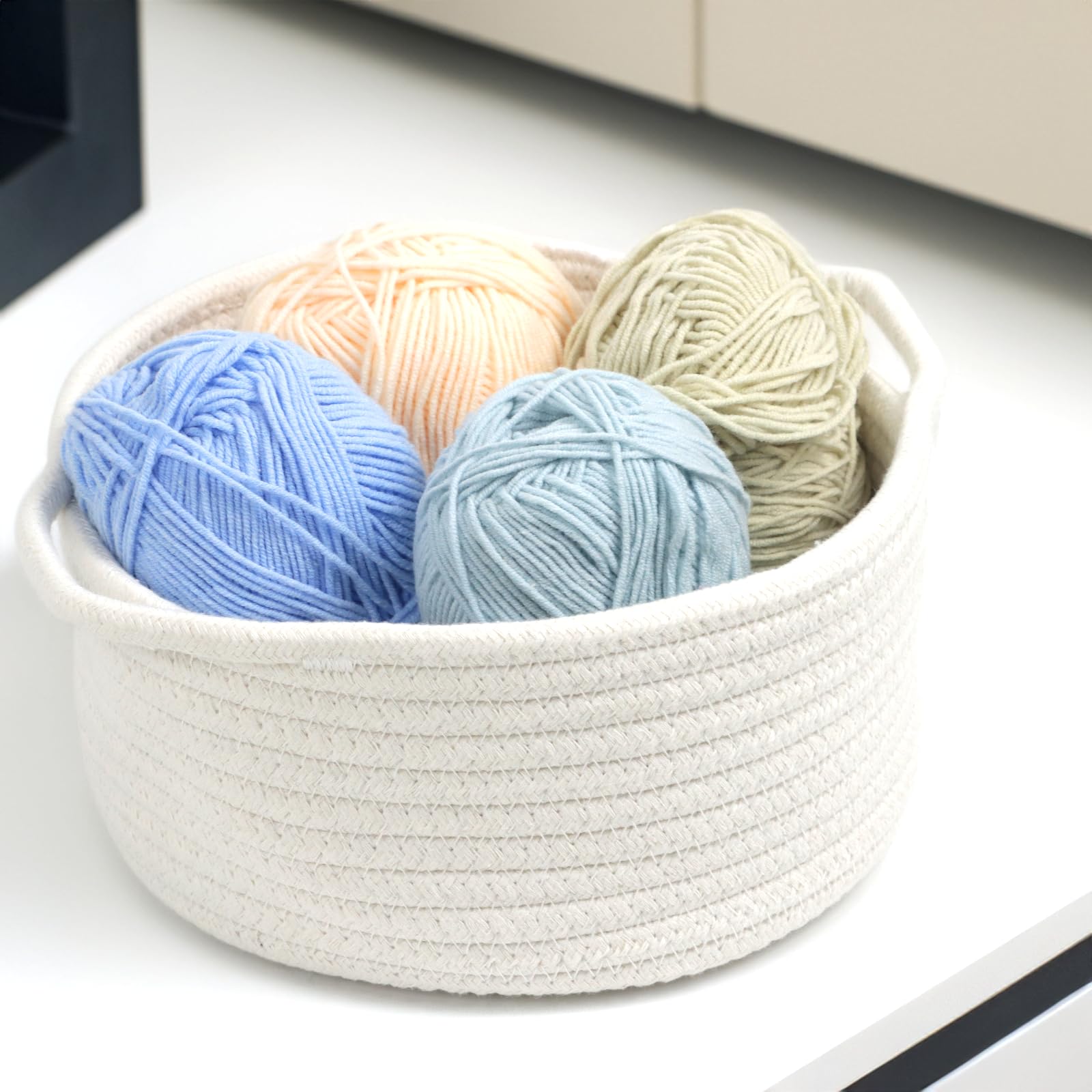 Togous nightstand organizer basket keeps small items within reach