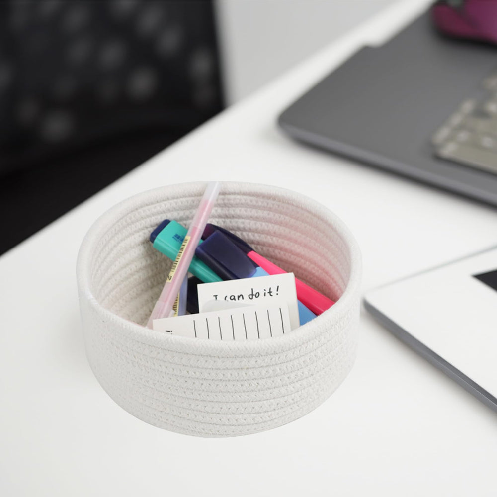 Togous small basket on shelf for clutter-free storage and warm decor.