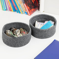 Togous small basket set on entryway table for keys and mail organization.