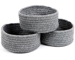 Togous small basket set on grey outer, ideal for tidy storage and decor.