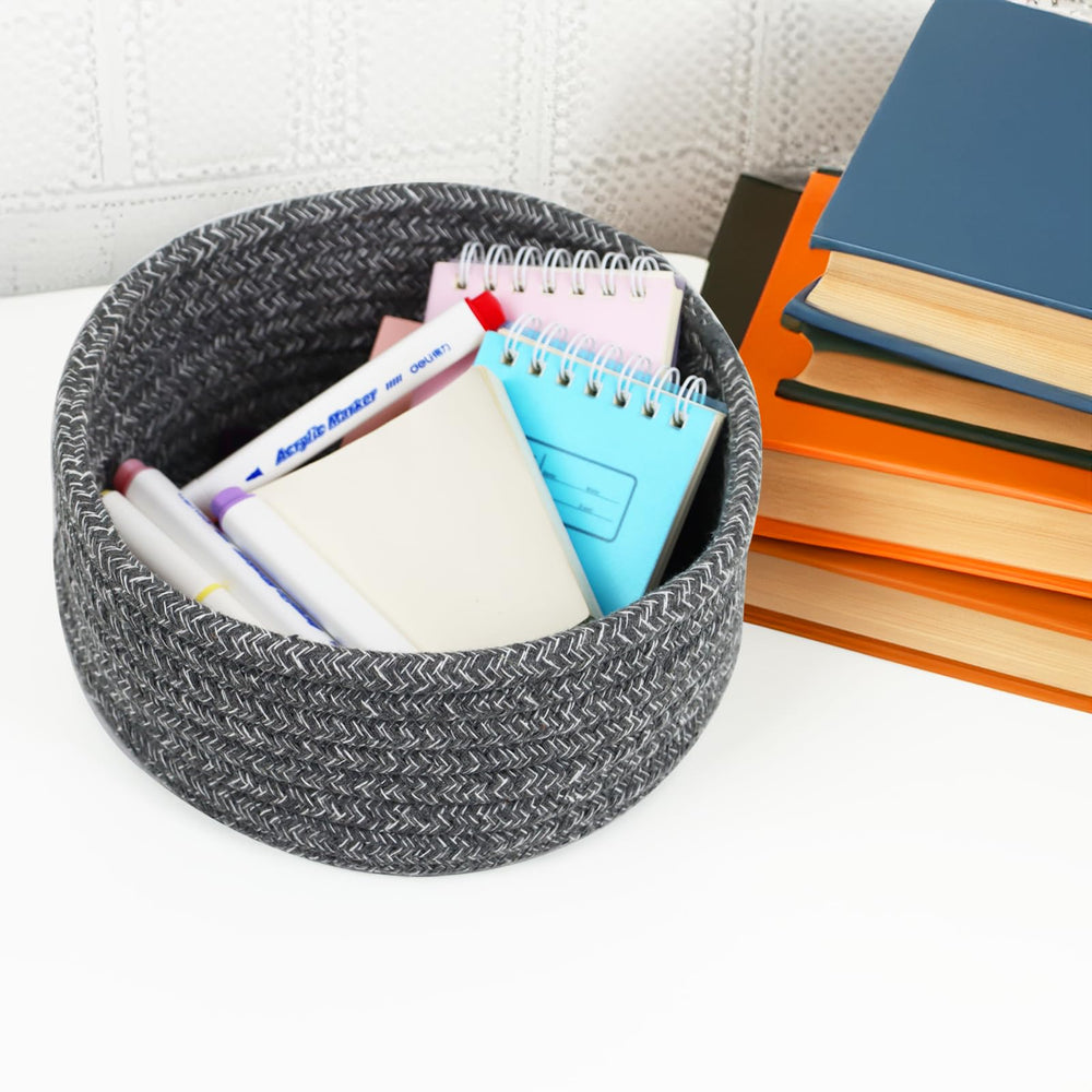 Togous small basket set in nursery decor for soft, safe storage.