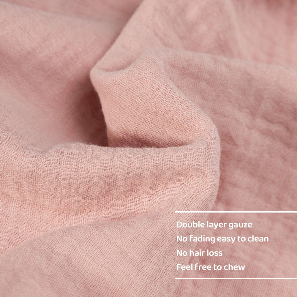 TOHARA bunny lovey embroidery close-up—safe design with no small parts.