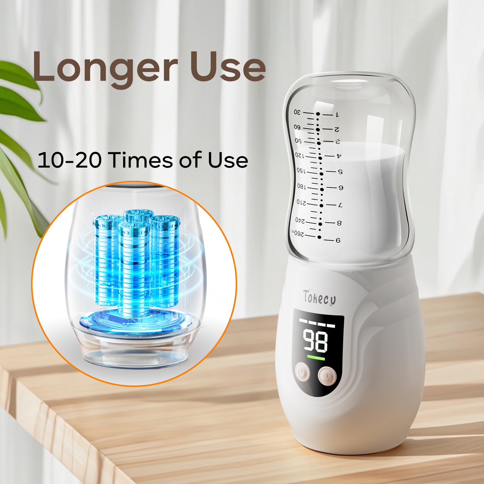 Tohecu double leak-proof design keeps bottles secure during travel