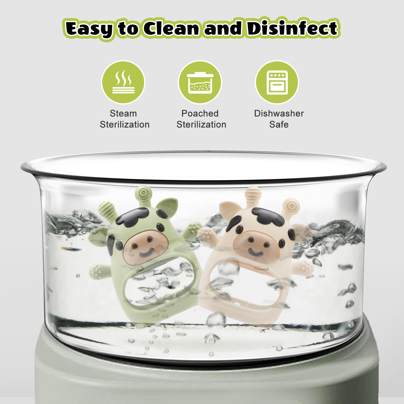 TOHIBEE teether design is easy to clean for quick sanitizing