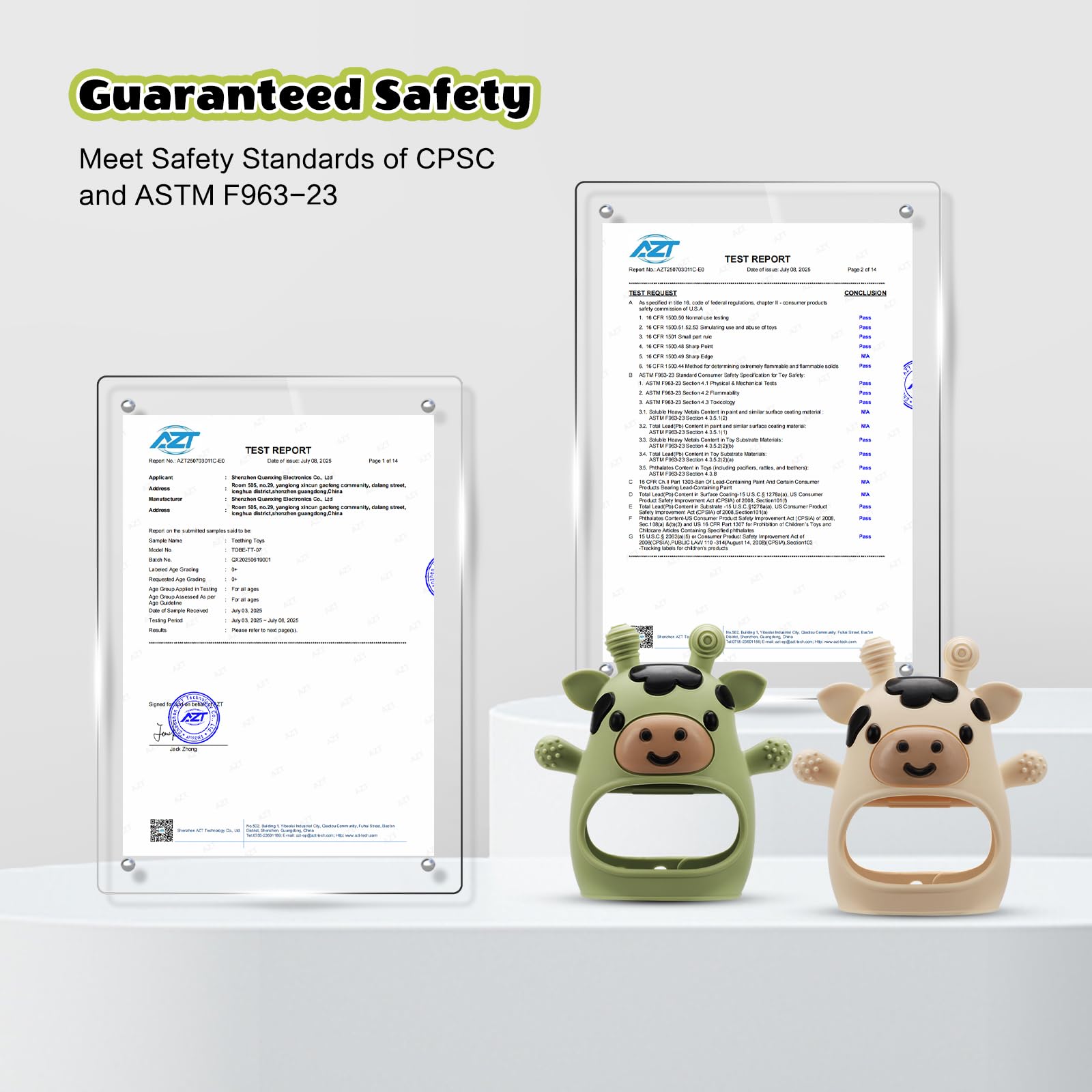 TOHIBEE gift-ready teether packaging suitable for baby showers and holidays